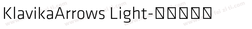 KlavikaArrows Light字体转换